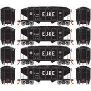 Roundhouse 50019 HO Scale 34' Ribbed Hopper w/Load EJ&E 4-Pack #2