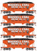 Roundhouse 50020 HO Scale 34' Ribbed Hopper w/Load Waddell NYO&W 4-Pack