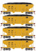 Roundhouse 50021 HO Scale 34' Ribbed Hopper w/Load Penn Central PC 4-Pack #1