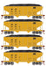 Roundhouse 50022 HO Scale 34' Ribbed Hopper w/Load Penn Central PC 4-Pack #2