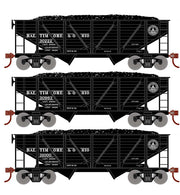 Roundhouse 70803 HO Scale 34' Composite Open Hopper Baltimore & Ohio B&O 3 Pack