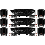 Roundhouse 70803 HO Scale 34' Composite Open Hopper Baltimore & Ohio B&O 3 Pack