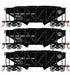 Roundhouse 70803 HO Scale 34' Composite Open Hopper Baltimore & Ohio B&O 3 Pack