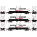 Roundhouse 72994 HO Scale Chemical Tank Car Baker's Chocolate GATX 3 Pack