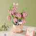 Rowood ROETF003 Pink Lily of the Valley DIY 3D Wooden Flower Model Kit