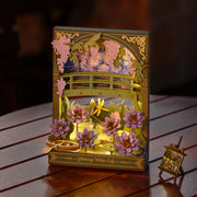 Rowood TH001 3D Wooden Puzzle - Glittering Water Lily Wall Art