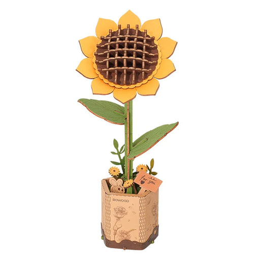 Rowood TW011 3D Wooden Puzzle - Sunflower