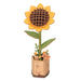 Rowood TW011 3D Wooden Puzzle - Sunflower