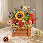 Rowood TW02H 3D Wooden Puzzle - Flower Box
