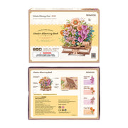Rowood TW04H 3D Wooden Puzzle - Wooden Blooming Book Flower Bouquet