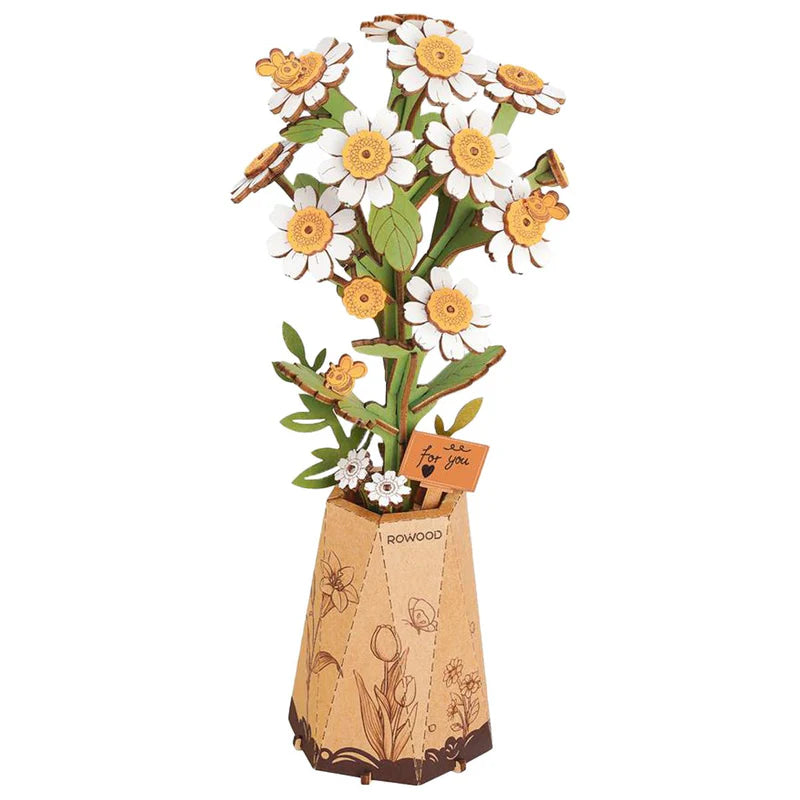 Rowood TW061 3D Wooden Puzzle - Chamomile
