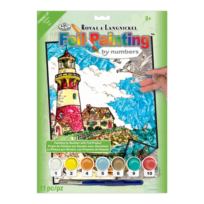 Royal & Langnickel 12578 Lighthouse Foil Paint by Number (8"x10")