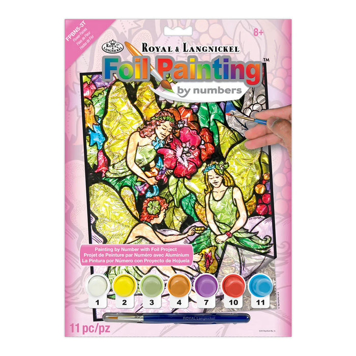 Royal & Langnickel 12581 Flower Fairies Foil Paint by Number (8"x10")