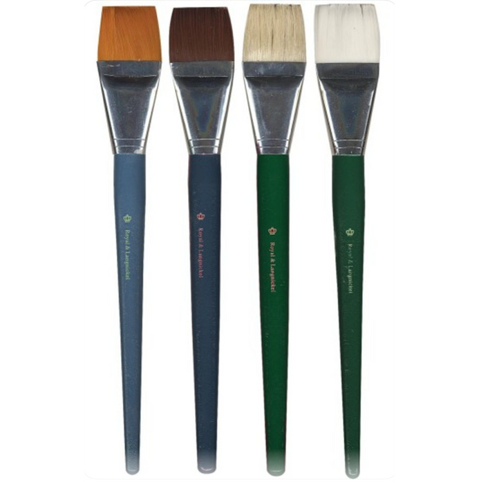 Royal & Langnickel 22603 Assorted Jumbo Taklon Brushes 4 Piece Value Pack