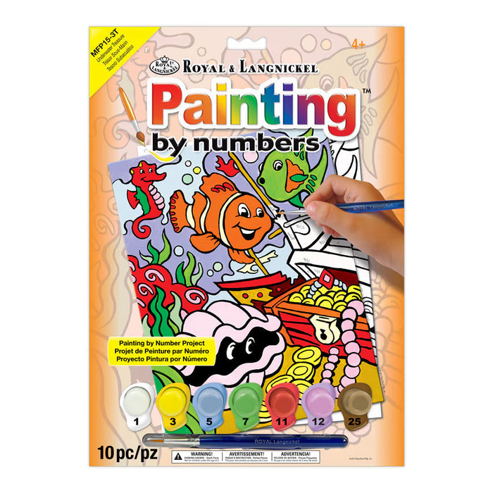 Royal & Langnickel 35609 Underwater Treasures Paint by Number (8.75"x11.75")
