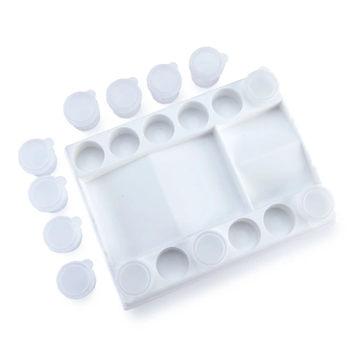 Royal & Langnickel 35653 Cool Art Palette (1) & Storage Cups (12) Set