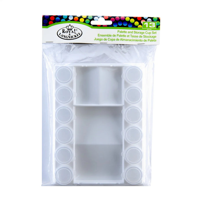 Royal & Langnickel 35653 Cool Art Palette (1) & Storage Cups (12) Set