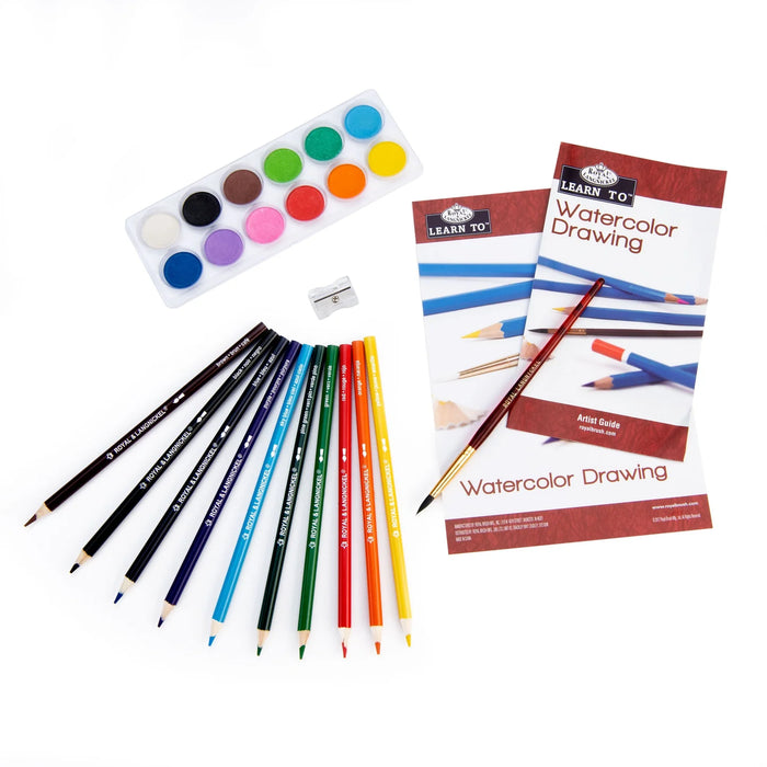 Royal & Langnickel 37320 Learn to Watercolor Drawing Art Set (33 Piece)