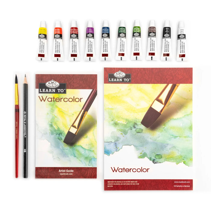 Royal & Langnickel 37324 Learn to Watercolor Painting Art Set (21 Piece)
