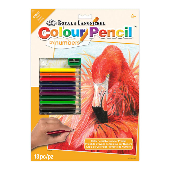 Royal & Langnickel 37366 Flamingo Pencil by Number (8.75"x11.75")