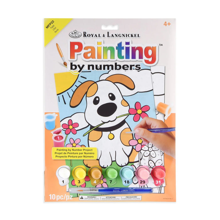 Royal & Langnickel 38687 Puppy Paint by Number (8.75"x11.75")