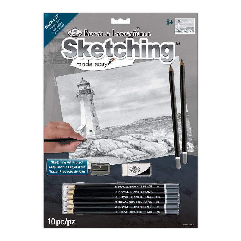Royal & Langnickel 5705 Lighthouse Point Sketching Made Easy Age 8+ (8.75"x11.75")