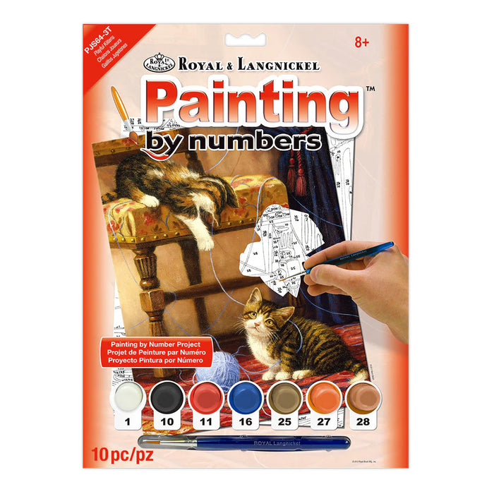 Royal & Langnickel 6985 Playful Kitten Paint by Number Age 8+ (8.75"x11.75")