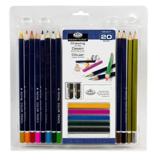 Royal & Langnickel 8405 Essentials Drawing Pencils Art Set in Clamshell Package (20 Piece)