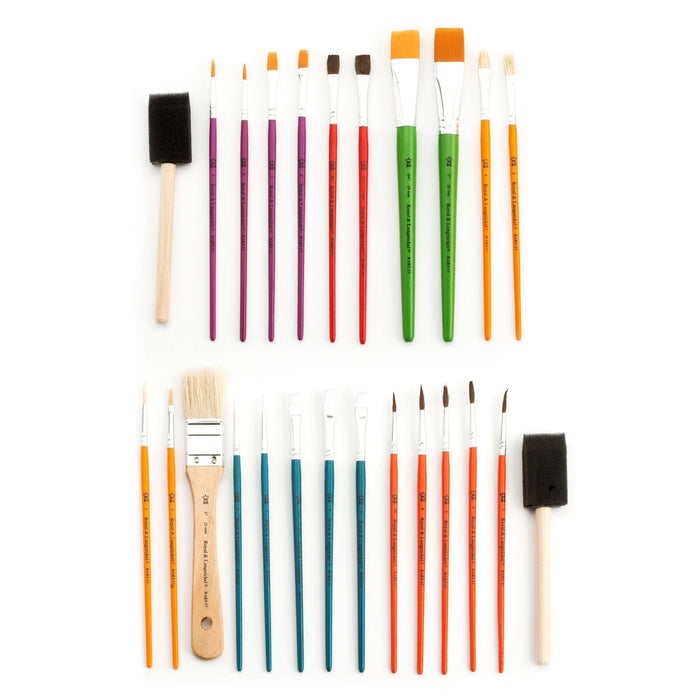 Royal & Langnickel 8940 Assorted Craft Brushes 25 Piece Value Pack