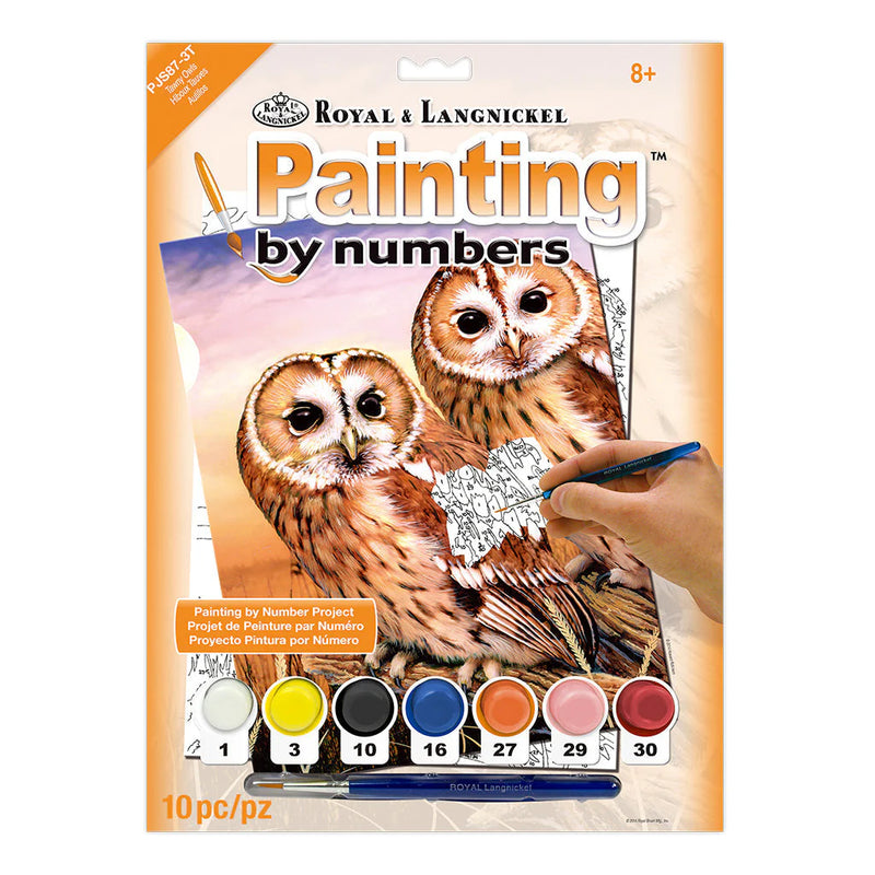 Royal & Langnickel 94339 Tawny Owls Paint by Number (8.75"x11.75")