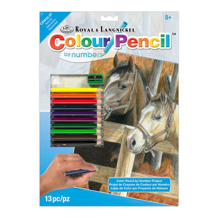 Royal & Langnickel 94356 Buck's Pal (Horses) Pencil by Number (8.75"x11.75")