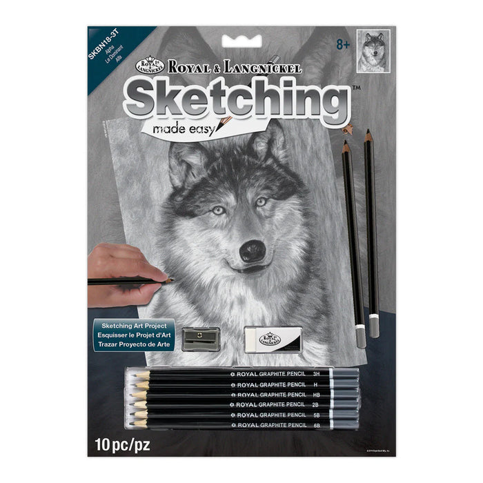 Royal & Langnickel 94426 Alpha (Wolf Face) Sketching Made Easy (8.75" x 11.75")