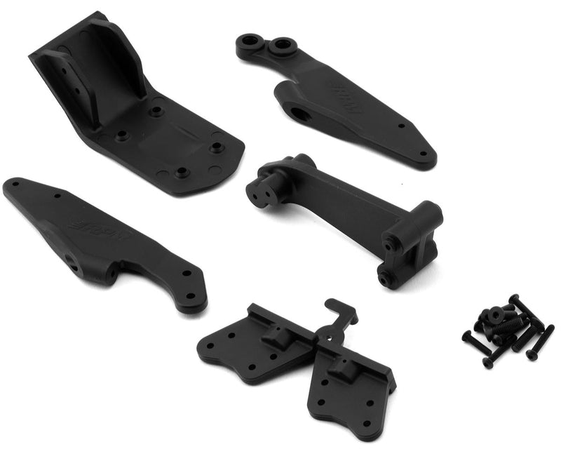 RPM 81592 Black HD Wing Mount Set for 6S Arrma Kraton/Outcast EXB V2