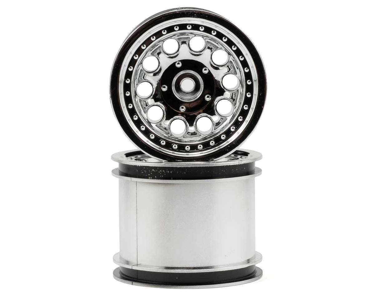 RPM 82053 Chrome Revolver Wheels for Traxxas Rustler/Stampede 2WD Rear ...