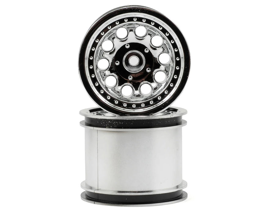 RPM 82053 Chrome Revolver Wheels for Traxxas Rustler/Stampede 2WD Rear (1 Pair)