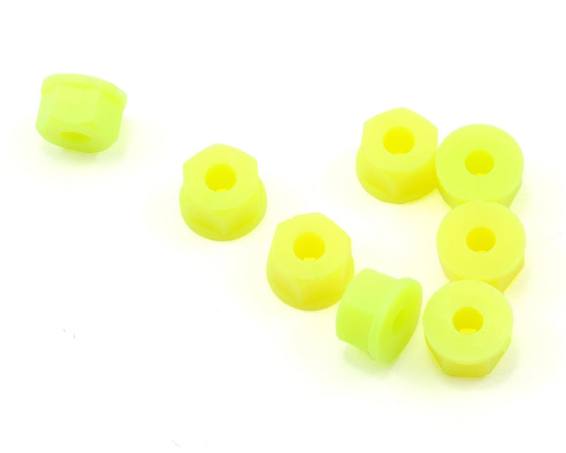 RPM 70847 Neon Yellow Nylon Nuts 8-32 (8 Pack)