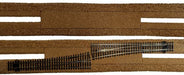 RRCRaftsman Cork Roadbed Turnout Crossover Pad (6mm Thick - 2 Pack)