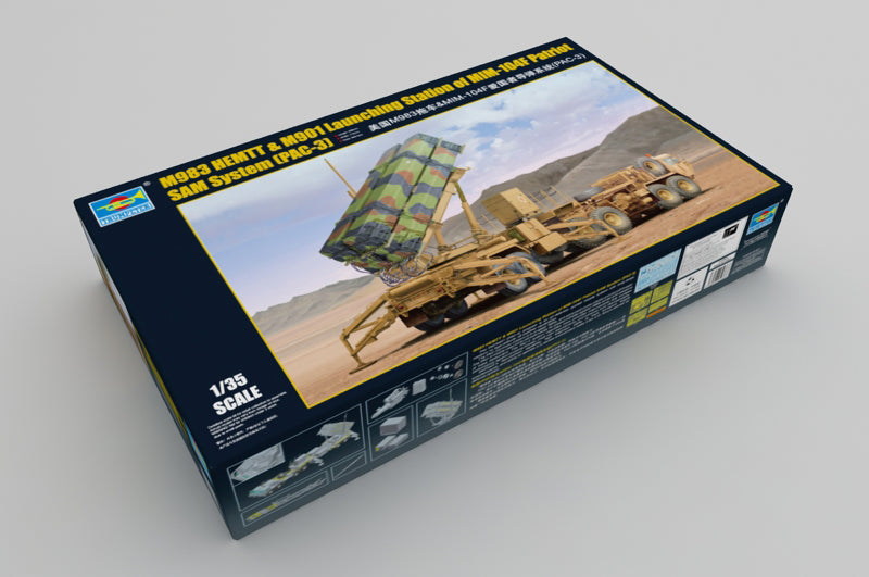 Trumpeter Scale Models 1037 1/35 US M983 HEMTT & M901 Launching Station of MIM-104F Patriot SAM System PAC-3 Model Kit