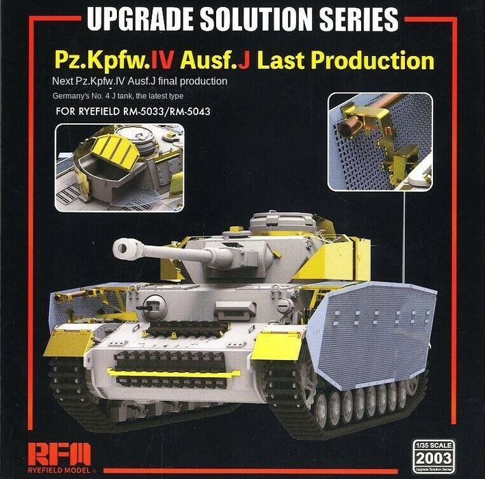 Ryefield Models 2003 1/35 Upgrade Solution Series Pz.Kpfw.IV Ausf. J Last Production (for Ryefield 5033/5043)