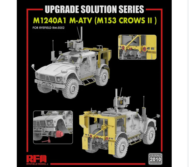 Ryefield Models 2010 1/35 Upgrade Solution for M1240A1 M-ATV (M153 CROWS II) (for Ryefield 5052)