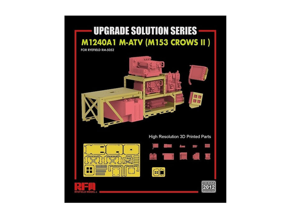 Ryefield Models 2012 1/35 Upgrade Solution for M1240A1 M-ATV 3D Printed Radio (for Ryefield 5032/5052M)