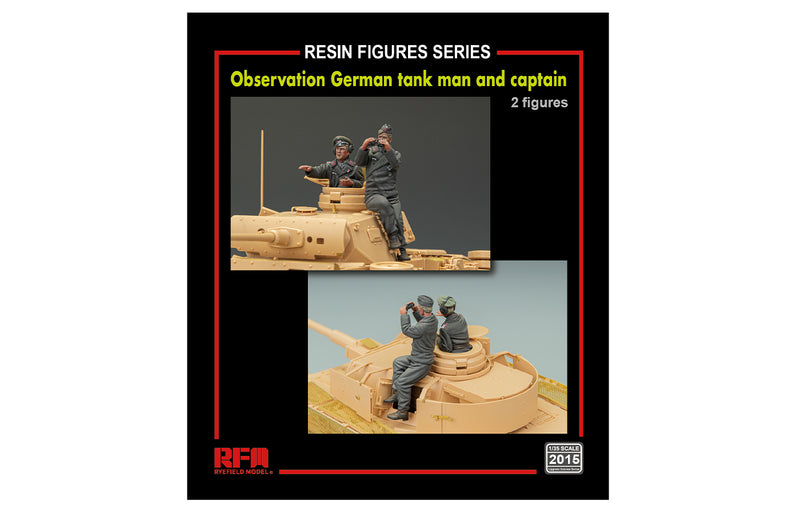 Ryefield Models 2015 1/35 German Tank Soldier and Officer (2 Resin Figures) Model Kit