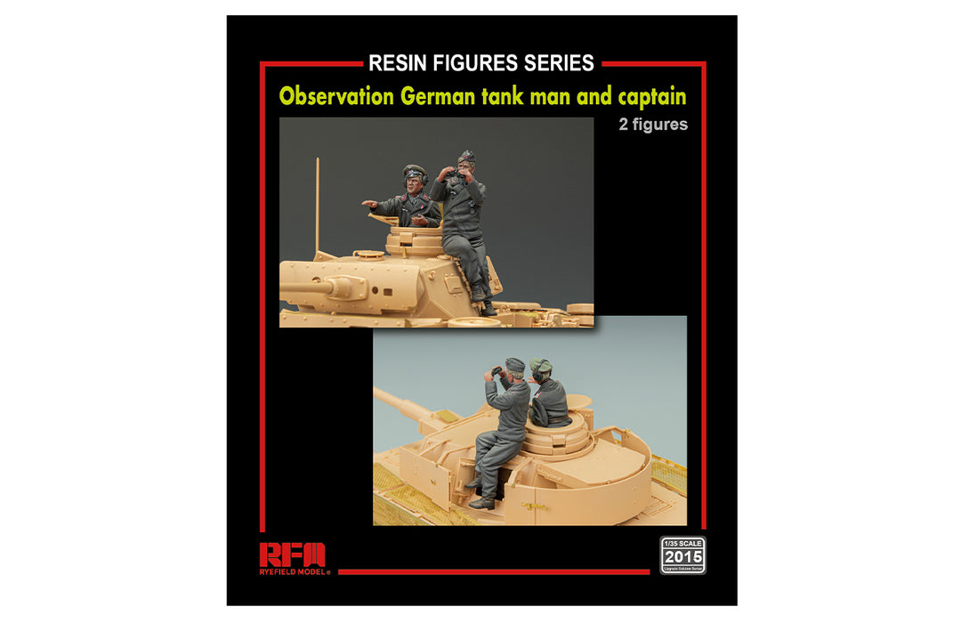 Ryefield Models 2015 1/35 German Tank Soldier and Officer (2 Resin Figures) Model Kit