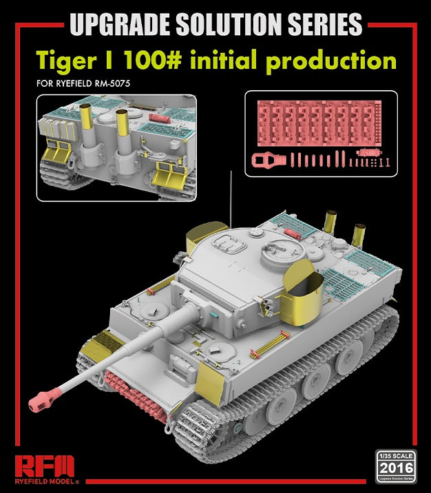 Ryefield Models 2016 1/35 Upgrade Solution for Tiger I 100# Initial Production (for Ryefield 5075)