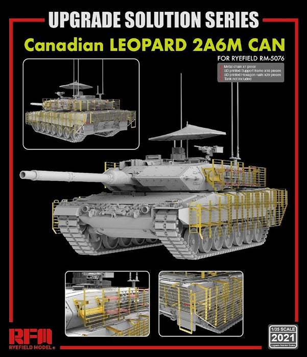 Ryefield Models 2021 1/35 Upgrade Solution for Canadian Leopard 2A6M CAN (for Ryefield 5076)
