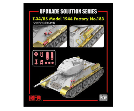 Ryefield Models 2042 1/35 Upgrade Solution T-34/85 Model 1944 (for Ryefield 5083)