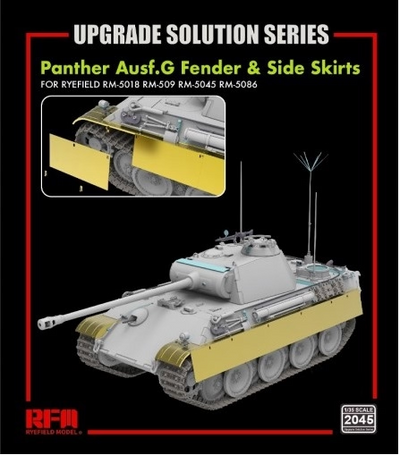 Ryefield Models 2045 1/35 Upgrade Solution: Panther Ausf.G Fender & Side Skirts (for Ryefield 5018/509/5045/5086)