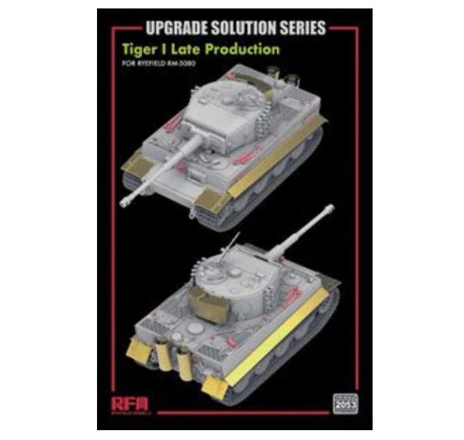 Ryefield Models 2053 1/35 Upgrade Solution for Tiger I Ausf. E Late Prod. (for Ryefield 5080)