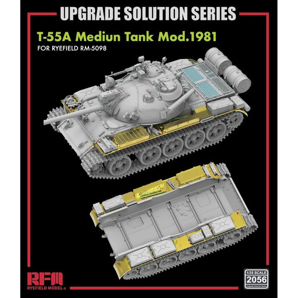 Ryefield Models 2056 1/35 Upgrade Solution for T-55A Medium Tank Mod. 1981 (for Ryefield 5098)