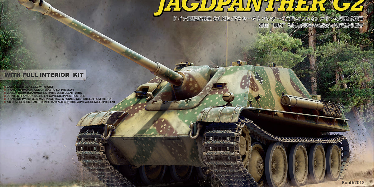 Ryefield Models 5022 1/35 Jagdpanther G2 w/ Full Interior & Workable T ...